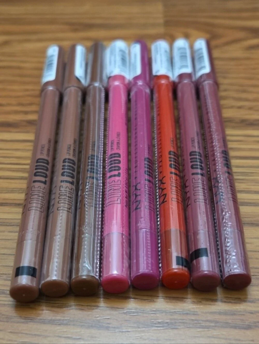 8 NEW NYX Professional Makeup Line Loud Longwear Lip Liner Bundle